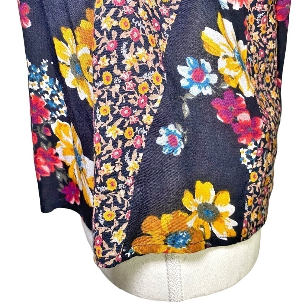 Hollister Y2K Baby Doll Patchwork Bohemian Floral Top - Picture 5 of 14
